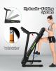 Foldable Treadmill with Incline, Folding Treadmill for Home Electric Treadmill Workout Running Machine, Handrail Controls Speed, Pulse Monitor,APP
